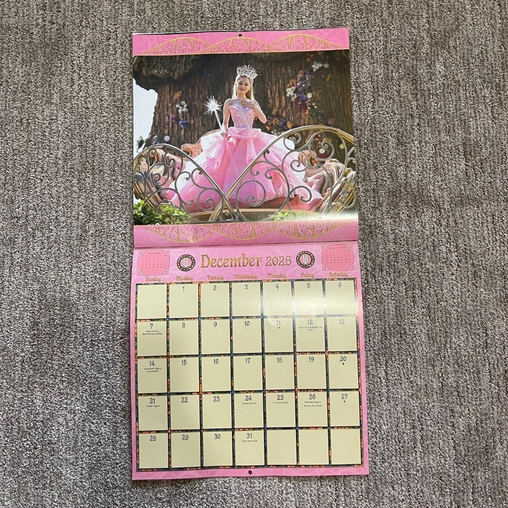 Wicked 12 Month Calendar Collectors Edition Unused No Writing Clean Pages